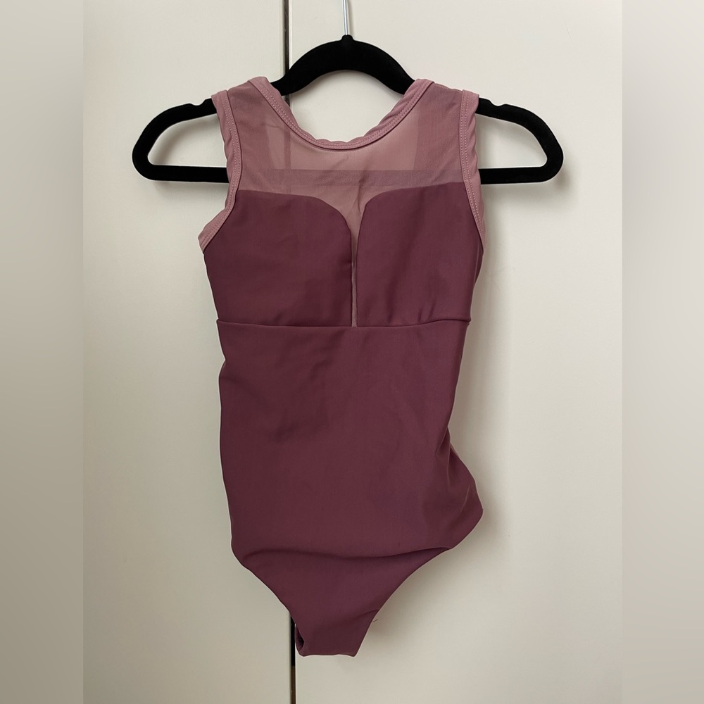 FIVE DANCEWEAR, YOUTH LARGE, MAUVE LEOTARD